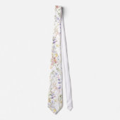 Farbige Wildblume  Krawatte (Vorderseite)