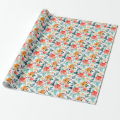 Farbige Wildblume Mixed Floral Muster Geschenkpapier (Ungerollt)