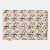 Farbige Wildblume Mixed Floral Muster Geschirrtuch (Horizontal)