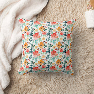 Farbige Wildblume Mixed Floral Muster Kissen