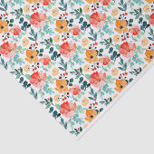 Farbige Wildblume Mixed Floral Muster Seidenpapier (Ausschnitt)