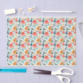 Farbige Wildblume Mixed Floral Muster Seidenpapier (Handwerk)