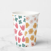 Farbige Wildblume Papier Cups Pappbecher (Rechts)