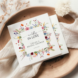 Farbige Wildblume Serviette