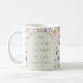 Farbige Wildblume Whimsical Letting Soft Green Kaffeetasse (Links)