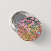 Farbige Wildblumen 1 Button (Vorne & Hinten)