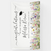 Farbige Wildblumen Abschluss Banner (Vertikal)