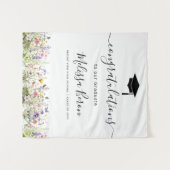 Farbige Wildblumen Abschluss Banner Wandteppich (Vorderseite (Horizontal))