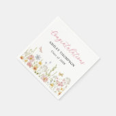 Farbige Wildblumen-Abschlussfeier Serviette (Ecke)