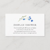 Farbige Wildblumen Anzeige der Duschabschlusskarte Begleitkarte (Vorderseite)