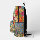 Farbige Wildblumen Bedruckter Rucksack (Rechts)