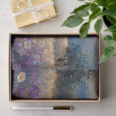 Farbige Wildblumen bei Sonnenuntergang Seidenpapier (Geschenk)