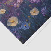 Farbige Wildblumen bei Sonnenuntergang Seidenpapier (Ausschnitt)