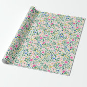 Farbige Wildblumen-Blumen Geschenkpapier (Ungerollt)