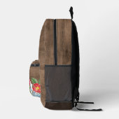Farbige Wildblumen Blumenstrauß Art Muster Bedruckter Rucksack (Rechts)