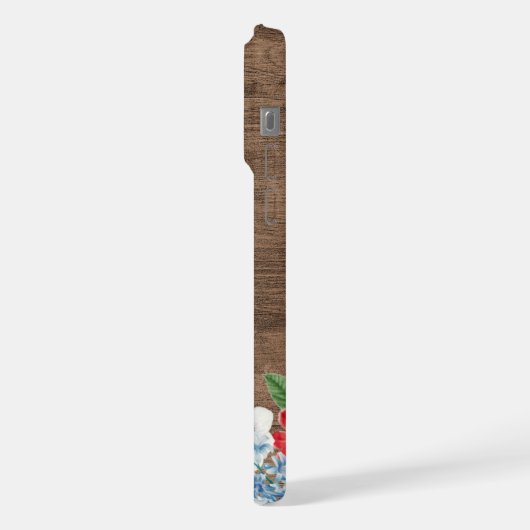 Farbige Wildblumen Blumenstrauß Art Muster iPhone Hülle (Linke Seite)