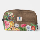 Farbige Wildblumen Blumenstrauß Art Muster Waschbeutel (Vorderseite)