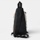 Farbige Wildblumen Crossbody Bag (Rückseite)