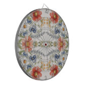 Farbige Wildblumen Dartscheibe (Vorderseite Links)