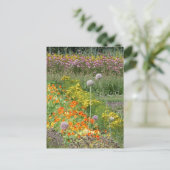 Farbige Wildblumen Feld DIT Postkarte (Stehend Vorderseite)