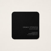 Farbige Wildblumen florale Square Business Card (Rückseite)