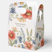 Farbige Wildblumen Gefälligkeitsbox Geschenkschachtel (Geöffnet)