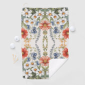 Farbige Wildblumen Golfhandtuch (Insitu)