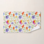 Farbige Wildblumen in einem Feld Badhandtuch Set (Handtuch)