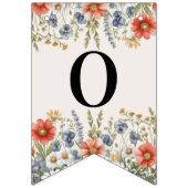 Farbige Wildblumen Jagdflagge Wimpelkette (Zweite Fahne)