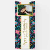 Farbige Wildblumen, jedes Alter, Ihr Foto zum Gebu Banner (Vertikal)