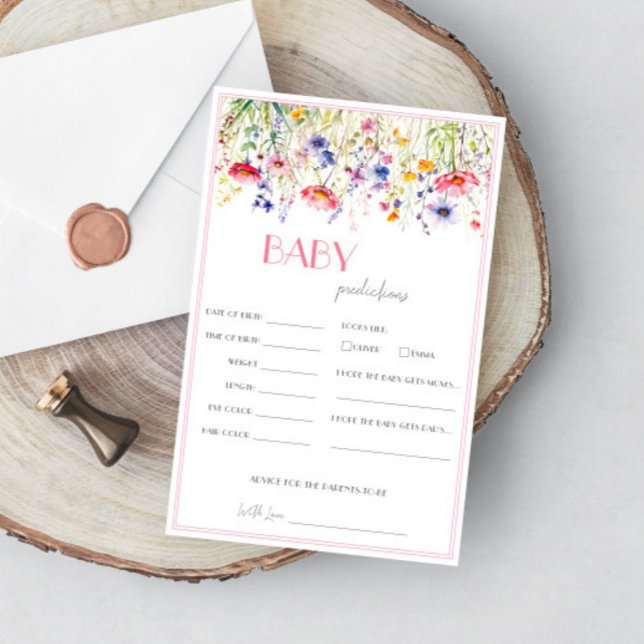 Farbige Wildblumen Kinderdusche Vorhersagen Spiel (Von Creator hochgeladen)