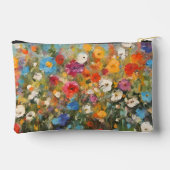 Farbige Wildblumen Kosmetisch oder Zubehörtasche (Rückseite)