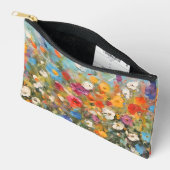 Farbige Wildblumen Kosmetisch oder Zubehörtasche (Offen)