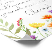 Farbige Wildblumen Mama-osa-mimosa-Bar Poster (Ecke)