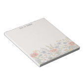 Farbige Wildblumen Notepad Notizblock (angewinkelt)