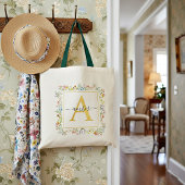 Farbige Wildblumen personalisiert Tragetasche