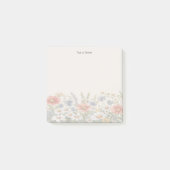 Farbige Wildblumen Post it Notes Post-it Klebezettel (Vorderseite)