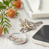 Farbige Wildblumen Schlüsselanhänger (Seite)