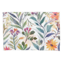 Farbige Wildblumen | Schöne florale Wasserfarben