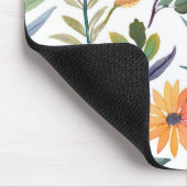Farbige Wildblumen | Schöne florale Wasserfarben Mousepad (Ecke)