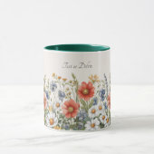 Farbige Wildblumen Tasse (Zentrum)