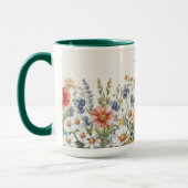 Farbige Wildblumen Tasse (Links)