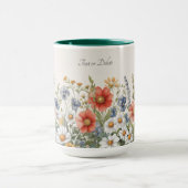 Farbige Wildblumen Tasse (Zentrum)