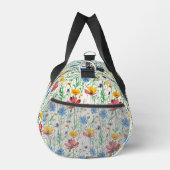 Farbige Wildblumen und grünes Gras Duffle Bag (Rechts)