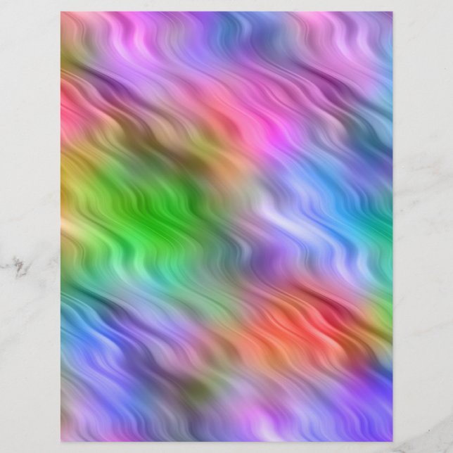 Farbige Wildblumen Wavy Textur (Vorderseite)