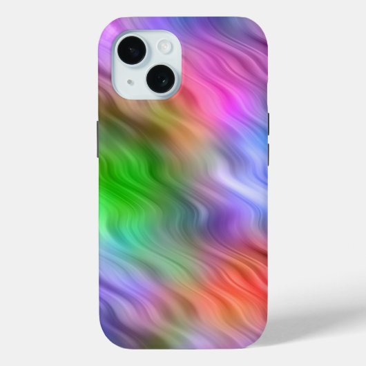 Farbige Wildblumen Wavy Textur Case-Mate iPhone Hülle (Rückseite)