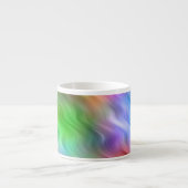 Farbige Wildblumen Wavy Textur Espressotasse (Vorderseite)
