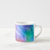 Farbige Wildblumen Wavy Textur Espressotasse (Rechts)