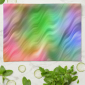 Farbige Wildblumen Wavy Textur Handtuch (Gefaltet)