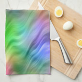 Farbige Wildblumen Wavy Textur Handtuch (Viertel Falte)